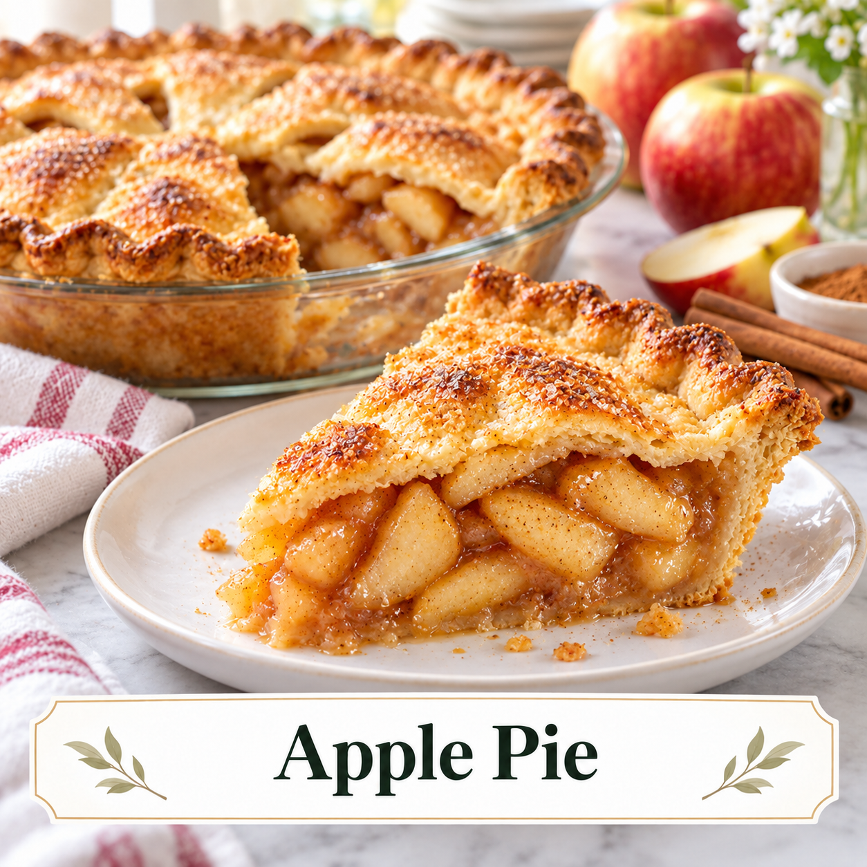 New England Maple Apple Pie