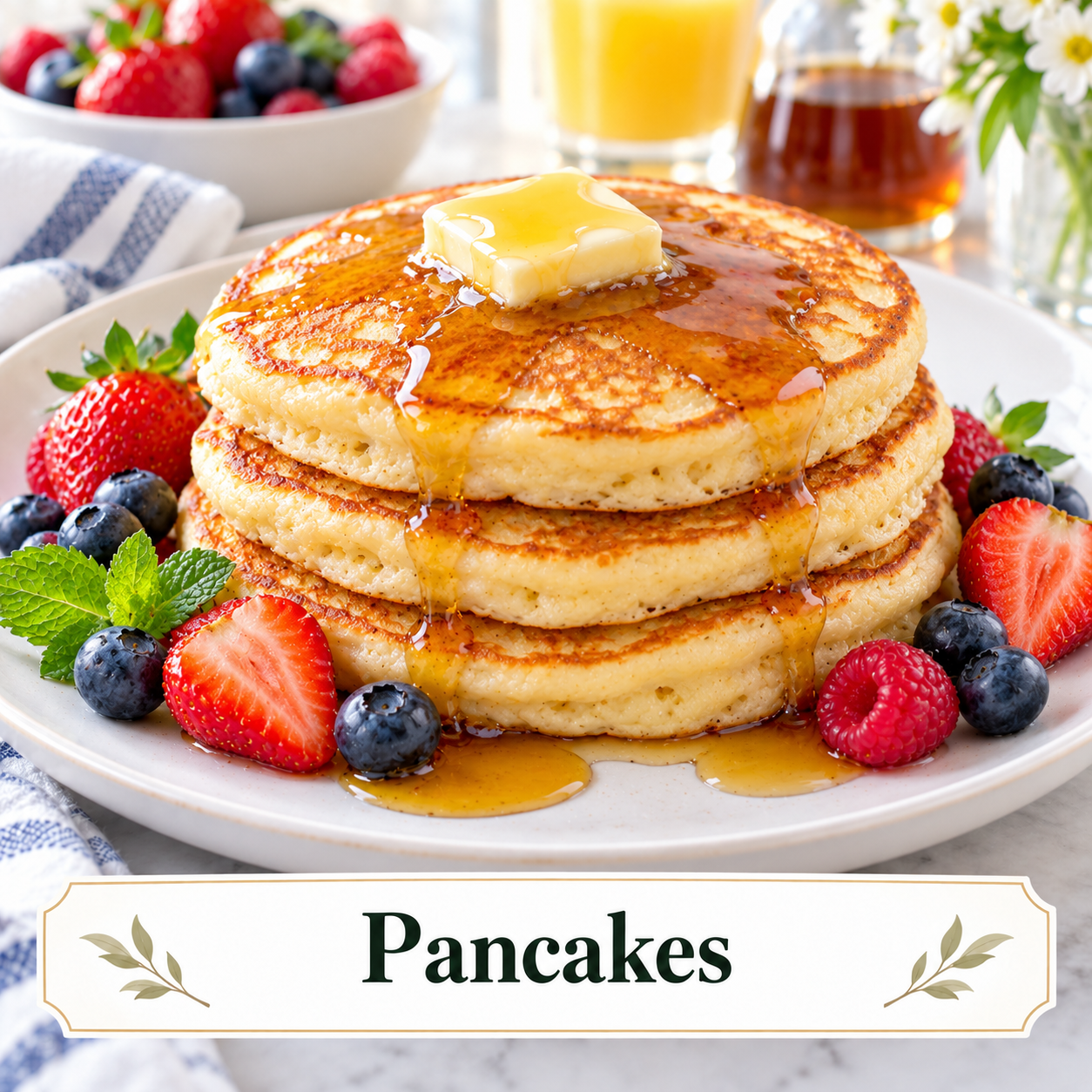 Fluffy Buttermilk Pancakes